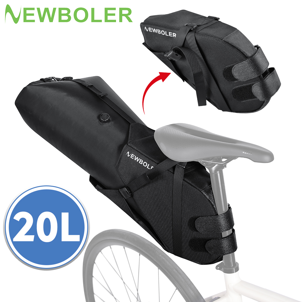 Mountain Biking Waist Pack - NEWBOLER アップグレードされた 20L 大容量自転車バッグ自転車リアバッグ自転車サドルバッグ MTB ロードバイクサイクリングアクセサリーに適しています