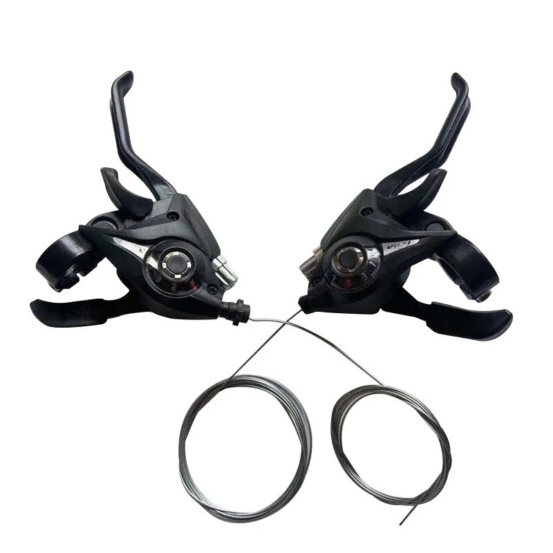 シマノ ST-EF51 ギアシフターセット 3x7 3x8  - Mountain Biking In The Uk のレビューと価格