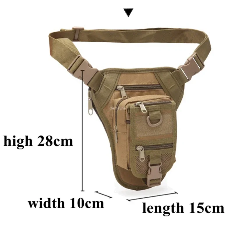 戦術的なバッグ戦闘射撃ウエストレッグバッグ調節可能なハイキン - Mountain Biking Waist Pack のレビューと価格