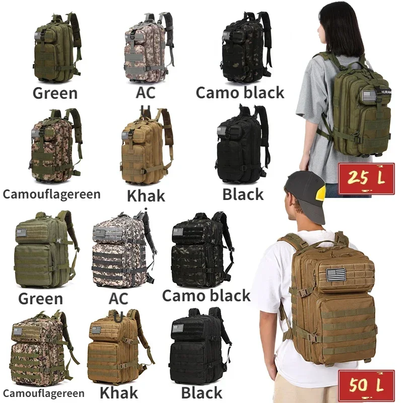 モールタクティカルバックパック,25l,50l,ハイキング, - Mountain Biking Waist Pack のレビューと価格